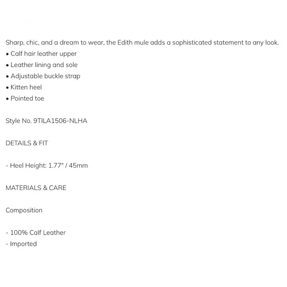 L’Agence Edith Leather Mule - Picture 3 of 8